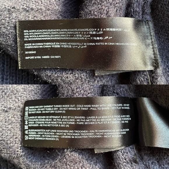 Keepsake The Label Melody Knit Sweater Dress Midnight Blue Midi Size Small US 4 - Picture 13 of 14